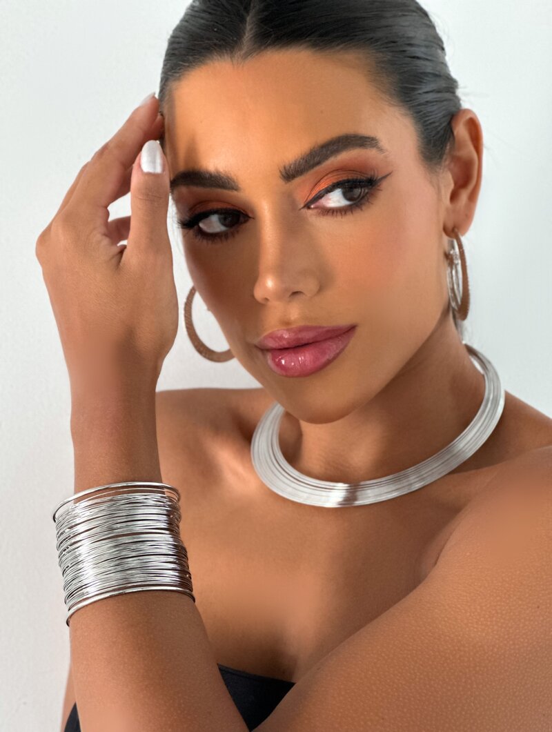 Bracelete Folheado a Ouro 18k e Prata Maxi Fios