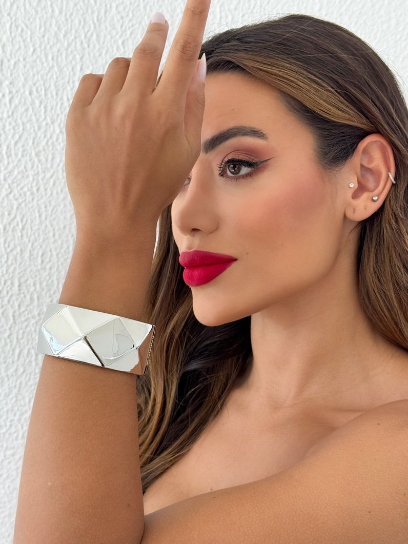 Bracelete Folheado a Ouro 18k e Prata Maxi Formas