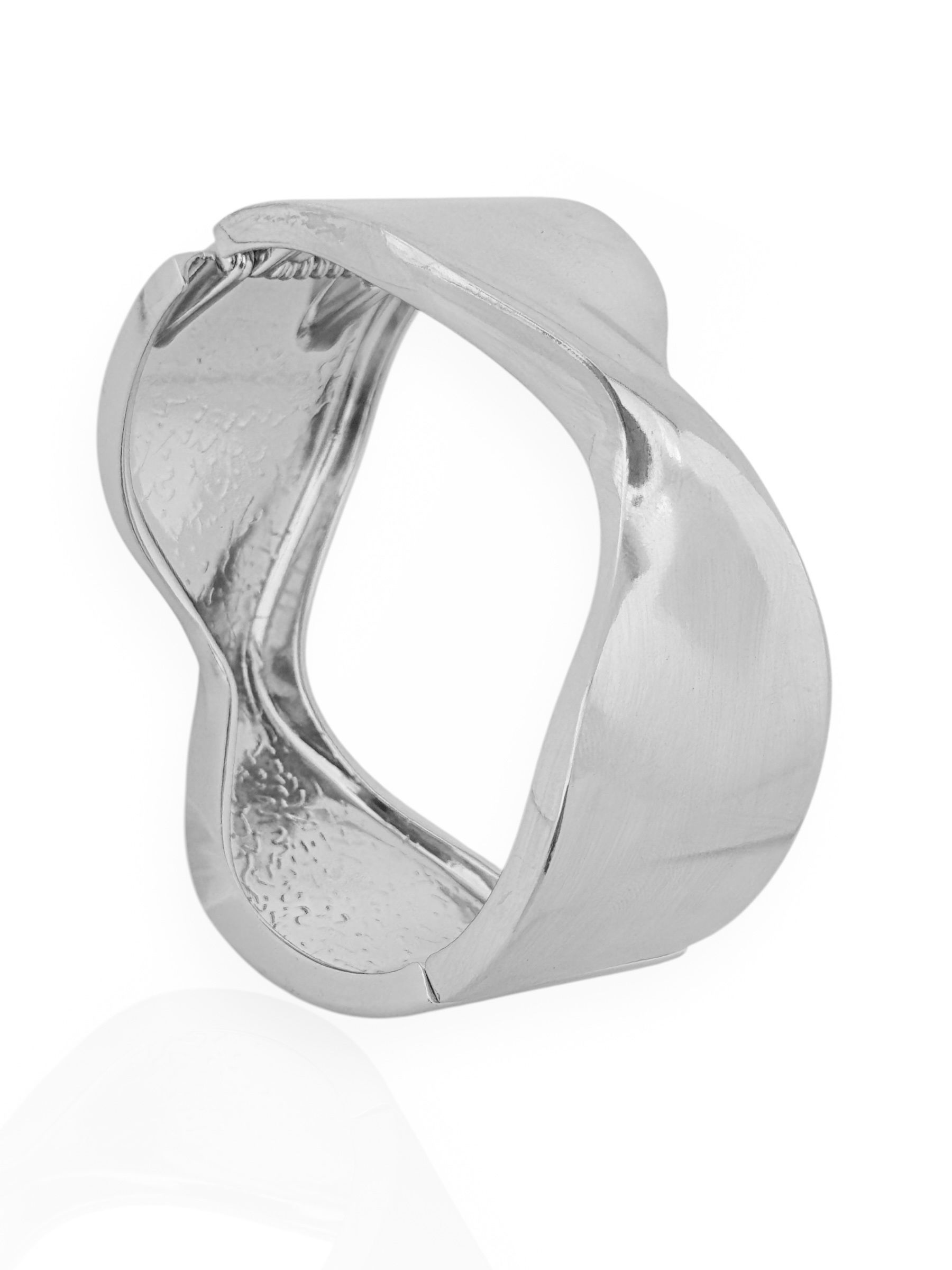 Bracelete Folheado a Ouro 18K e Prata Mix banho Aro Torcido