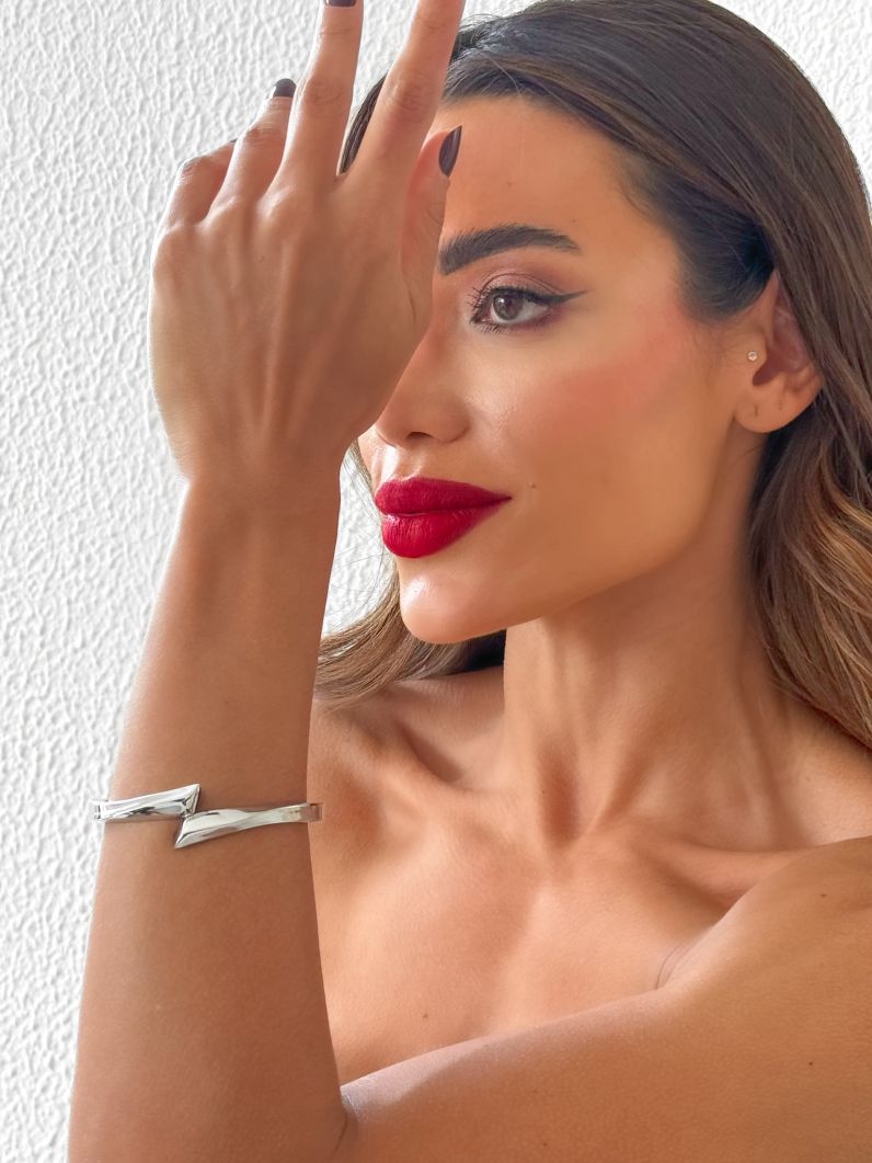 Bracelete Folheado a Ouro 18k e Prata Moderno