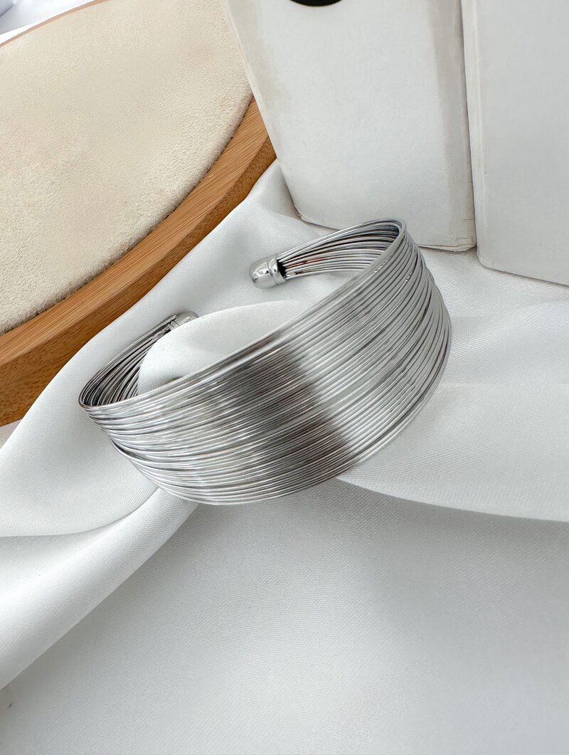 Bracelete Folheado a Ouro 18k e Prata Multi Fios