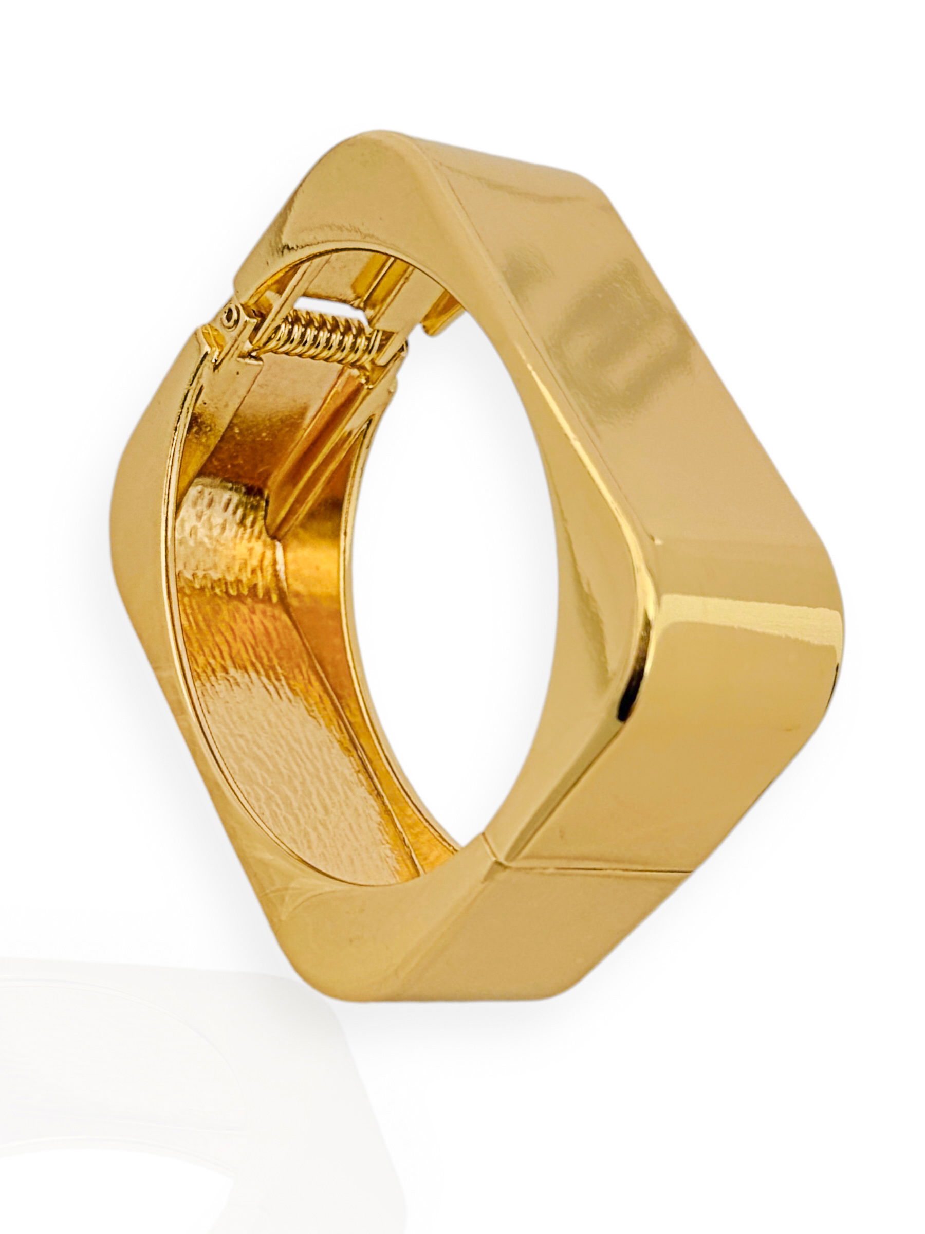 Bracelete Folheado a Ouro 18k e Prata Quadrado Max