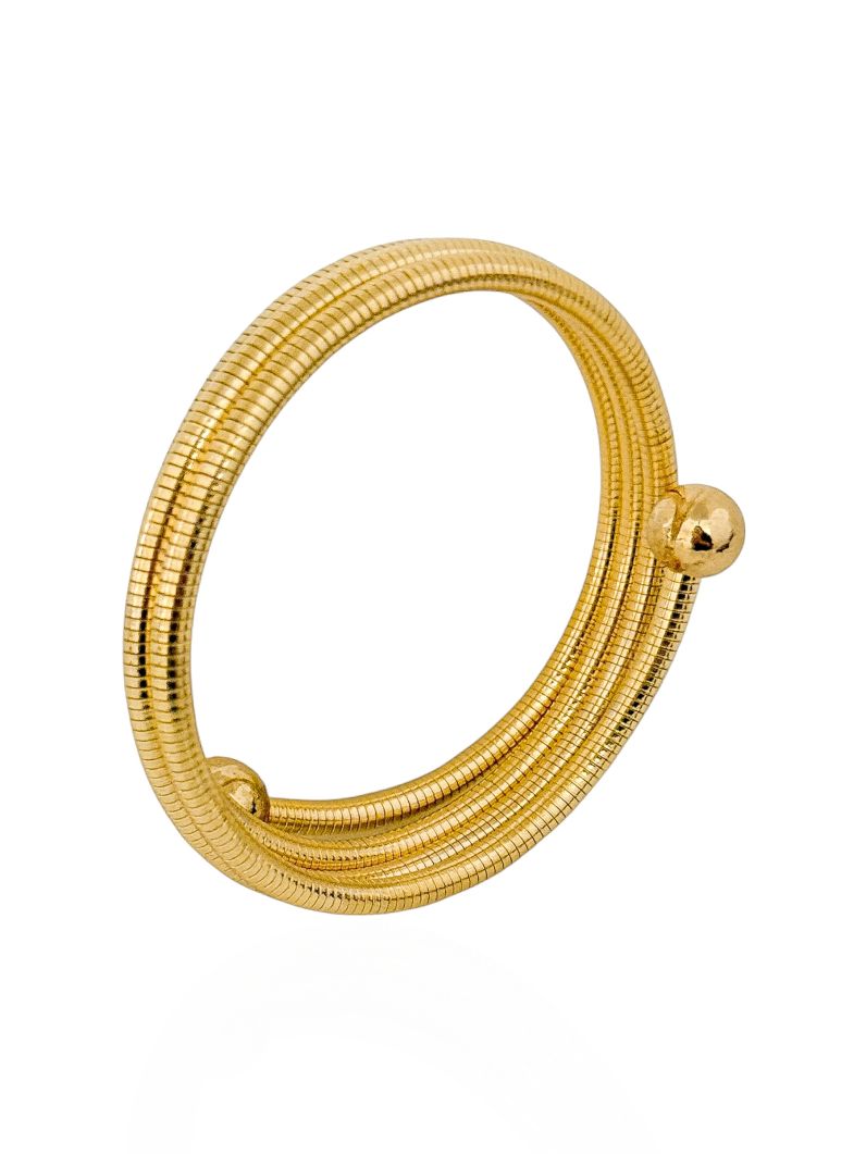 Bracelete Folheado a Ouro 18k e Prata Rabo de Rato