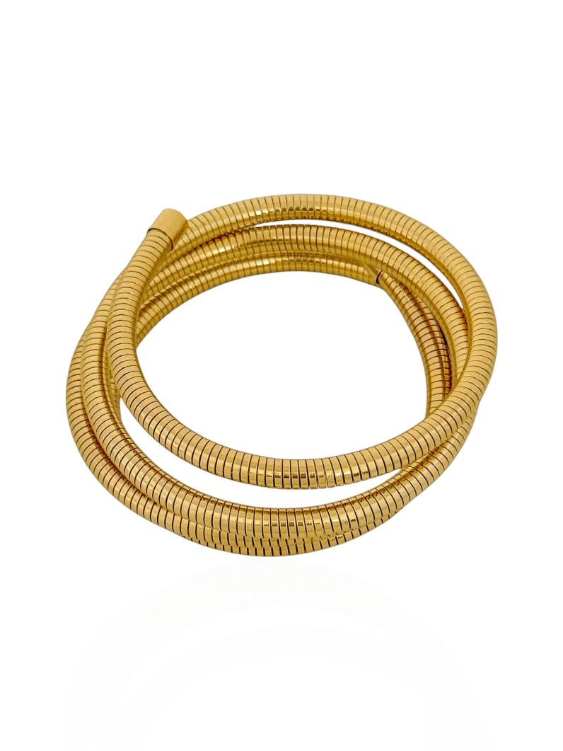 Bracelete Folheado a Ouro 18k e Prata Rabo de Rato Maxi