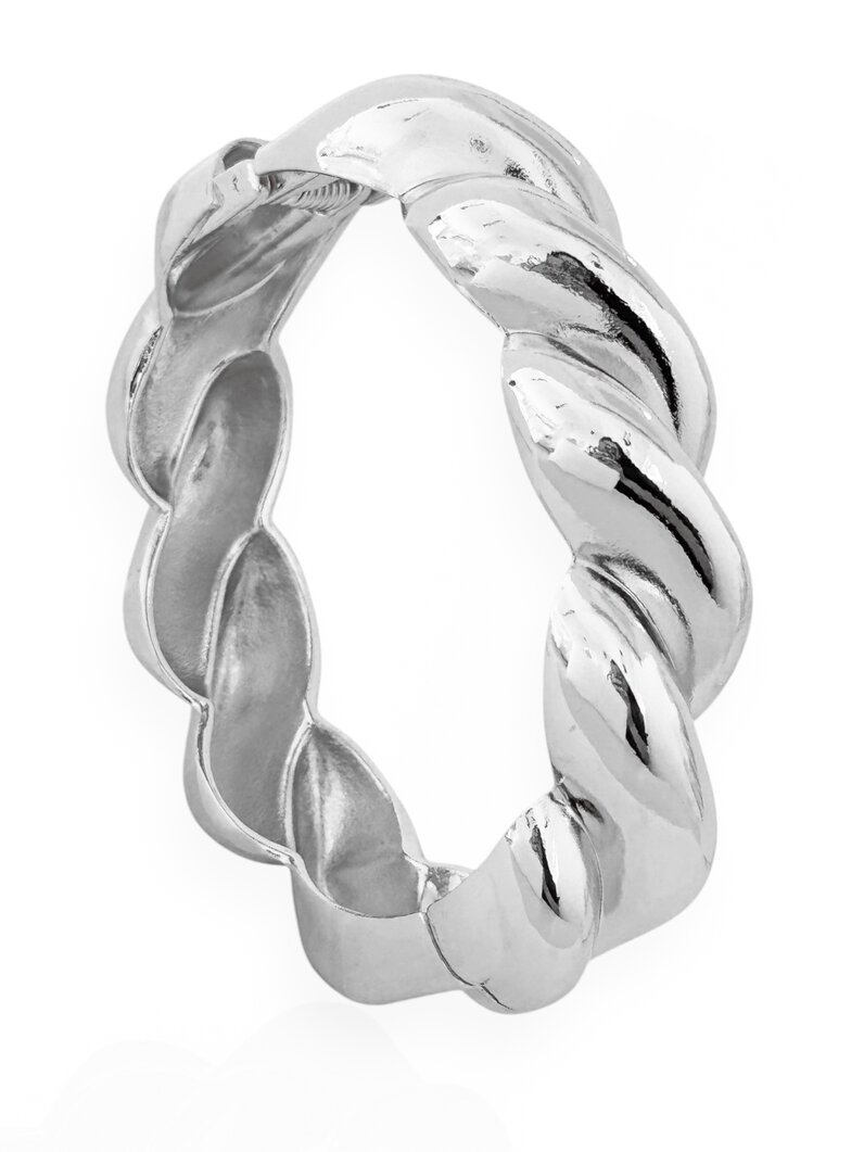 Bracelete Folheado a Ouro 18k e Prata Torcido