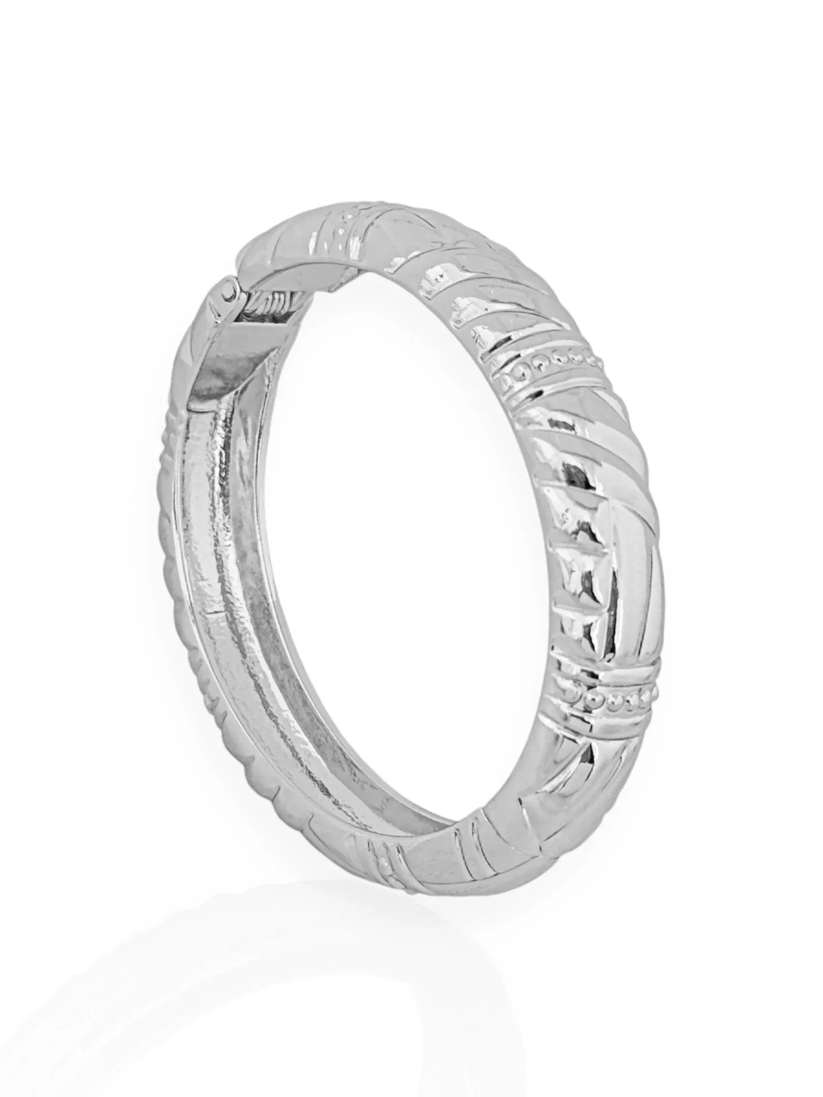 Bracelete Folheado a Ouro 18k e Prata Trabalhado