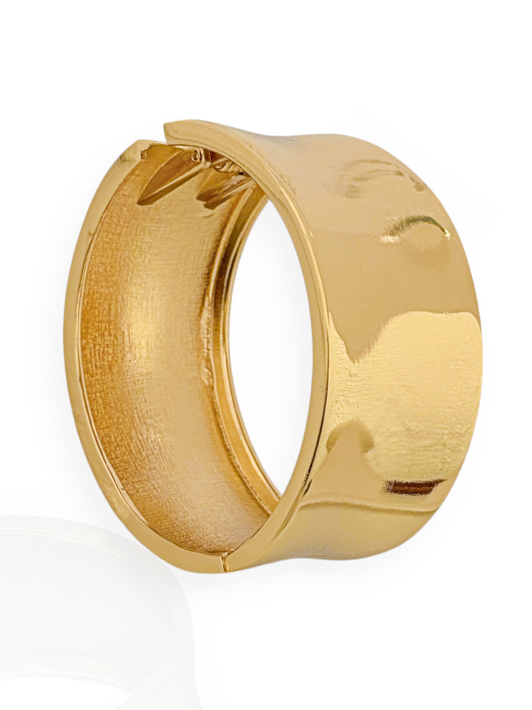 Bracelete Folheado a Ouro 18k e Prata Tubo Liso