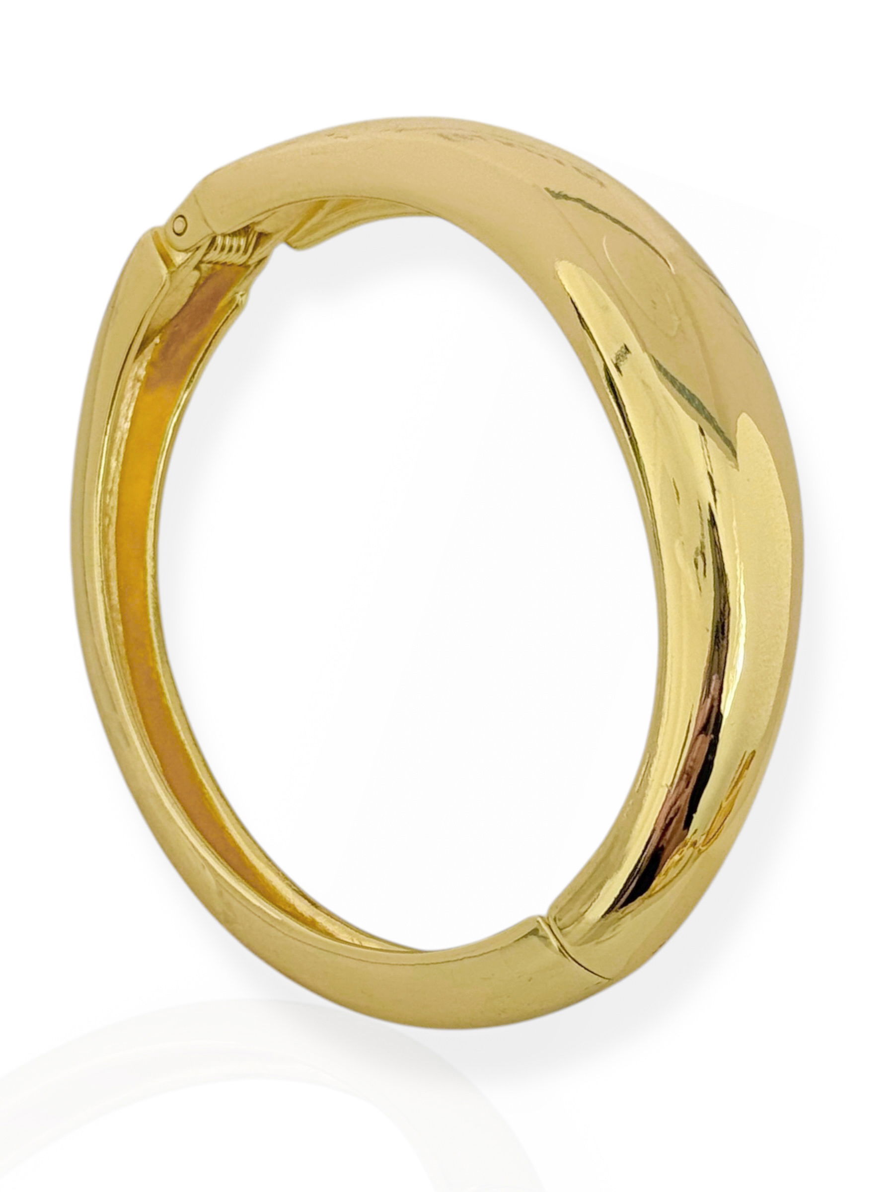 Bracelete Folheado a Ouro 18k e Prata Tubo liso