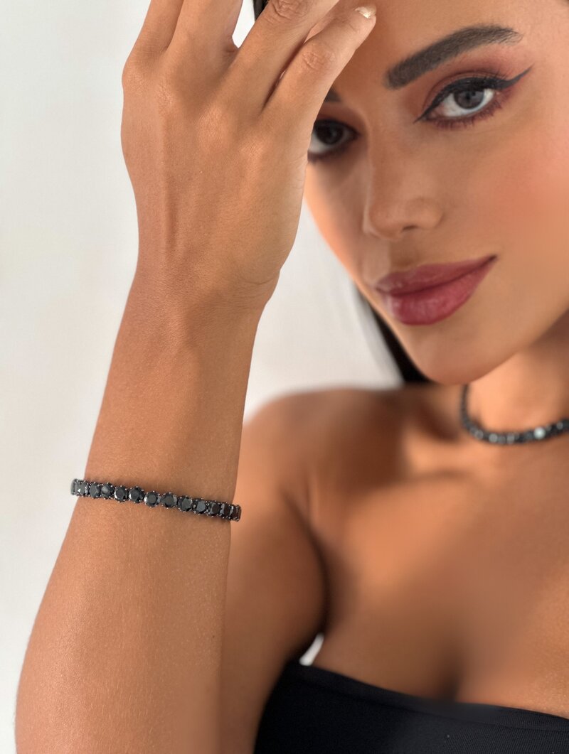Bracelete Folheado a Ouro 18k e Prata Zircônias