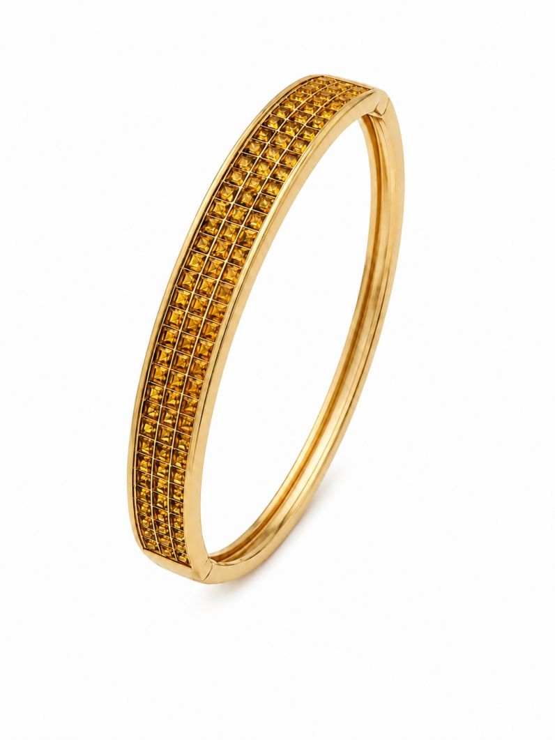 Bracelete Folheado a Ouro 18k e Prata Zircônias Coloridaas