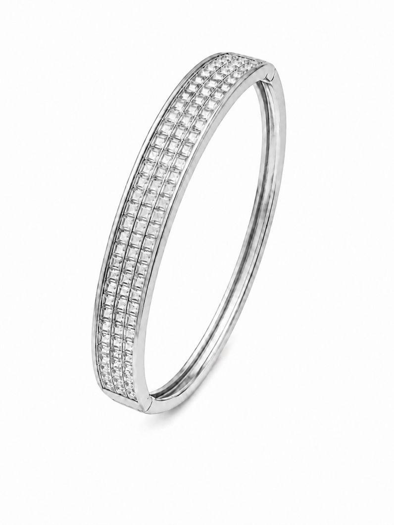 Bracelete Folheado a Ouro 18k e Prata Zircônias Coloridaas