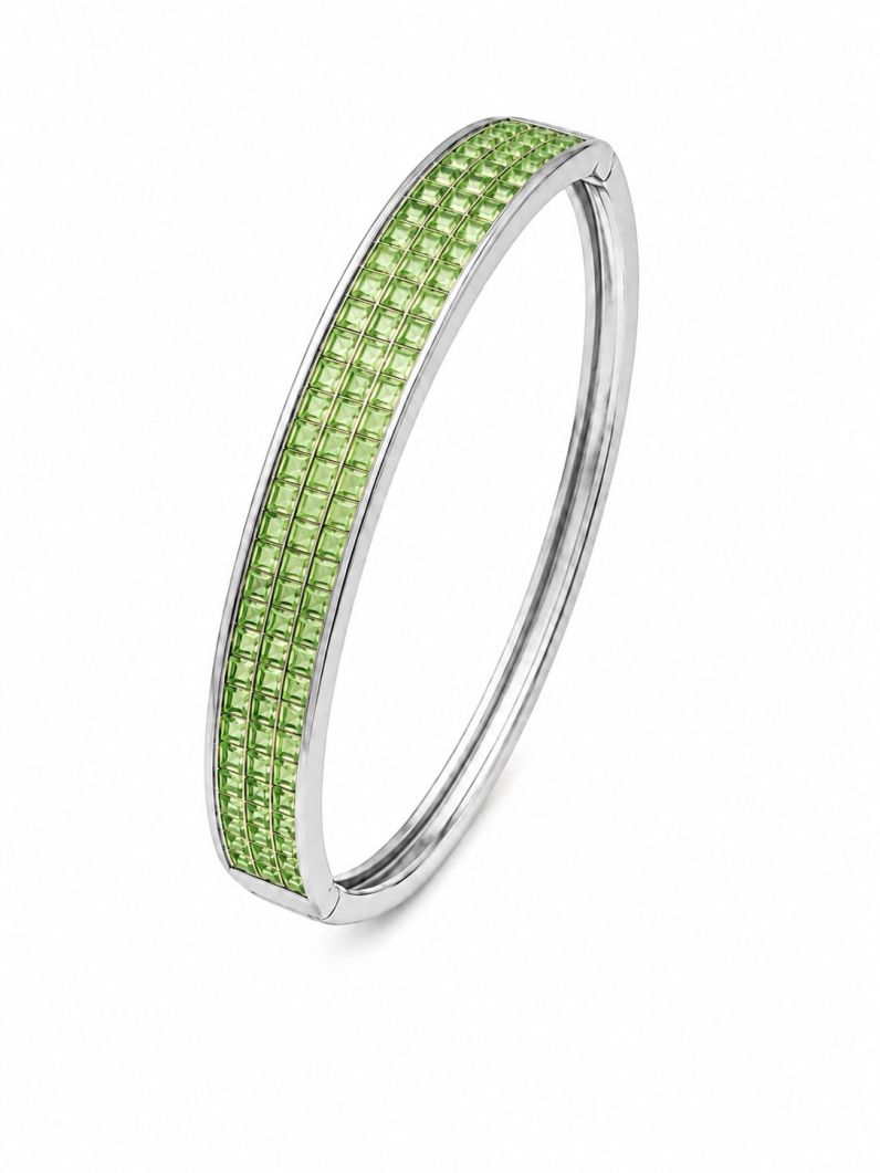 Bracelete Folheado a Ouro 18k e Prata Zircônias Coloridaas