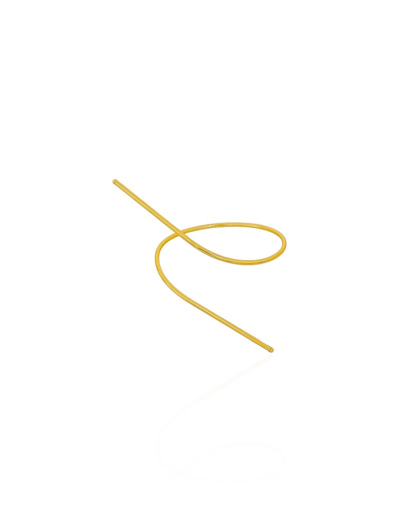 Bracelete Folheado a Ouro 18k Fio Curvado