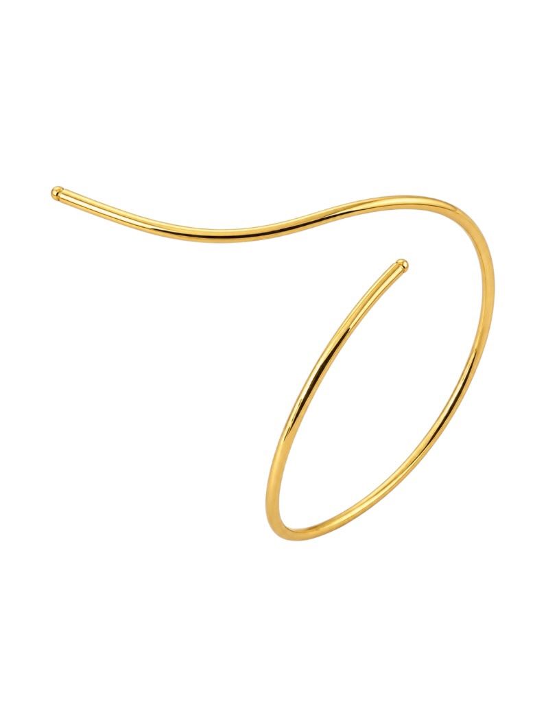 Bracelete Folheado a Ouro 18k Fio Curvado