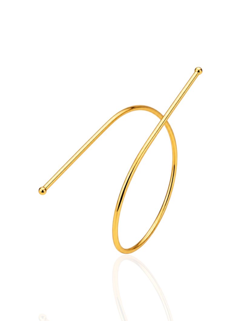 Bracelete Folheado a Ouro 18k Fio Reto