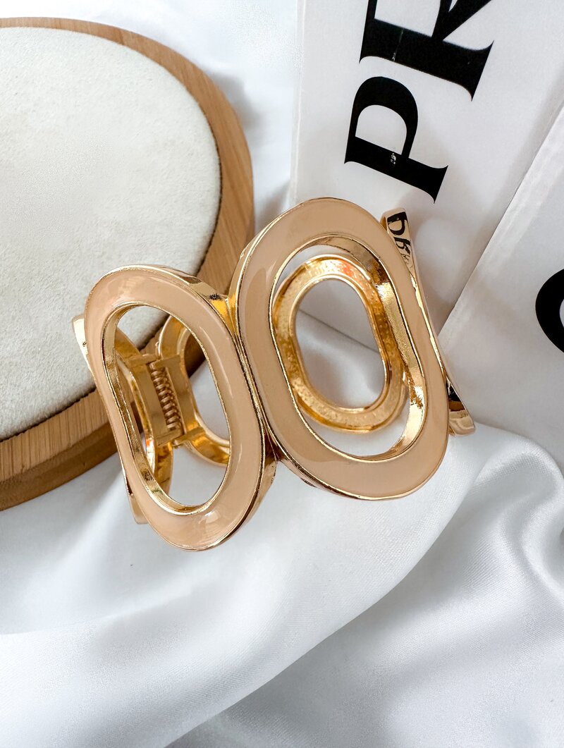 Bracelete Folheado a Ouro 18k Maxi Oval Resinado