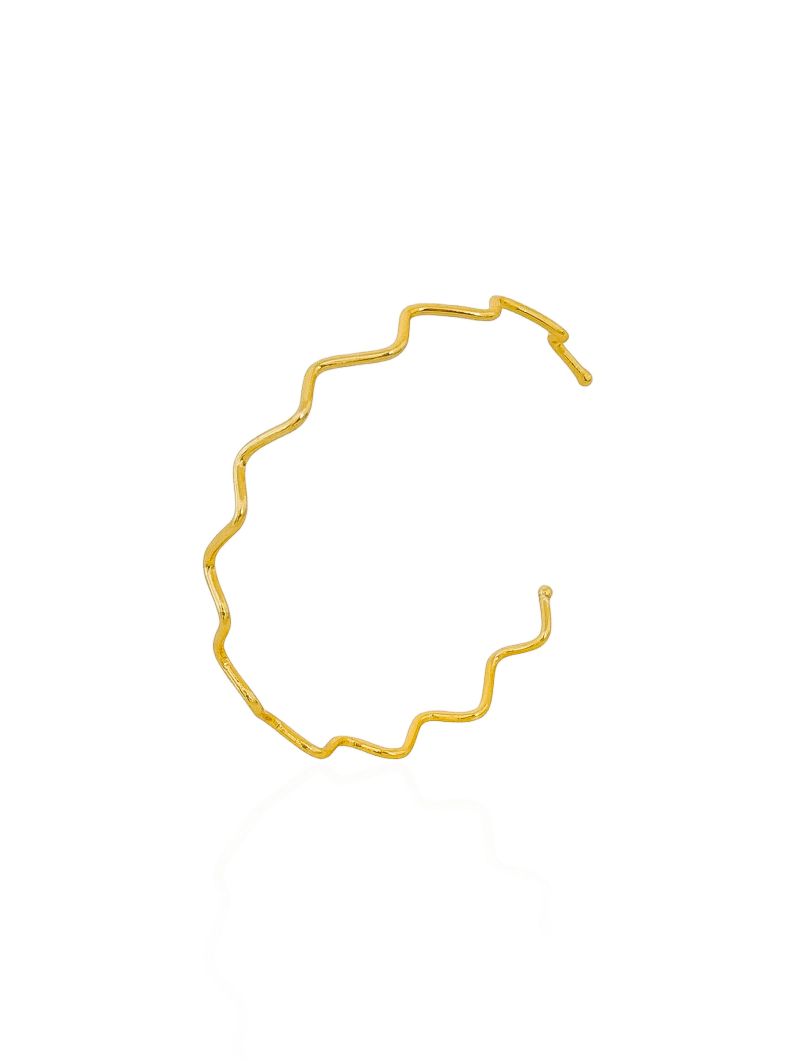 Bracelete Folheado a Ouro 18k Ondulado