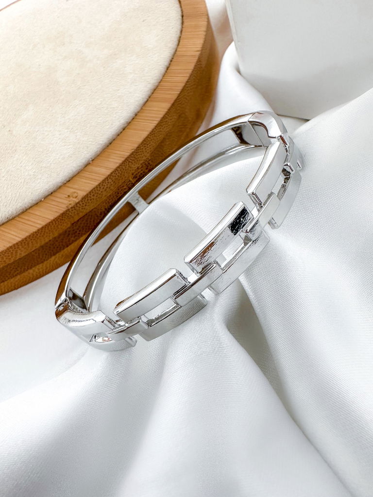 bracelete folheado a ouro 18k quadrado designer corrente