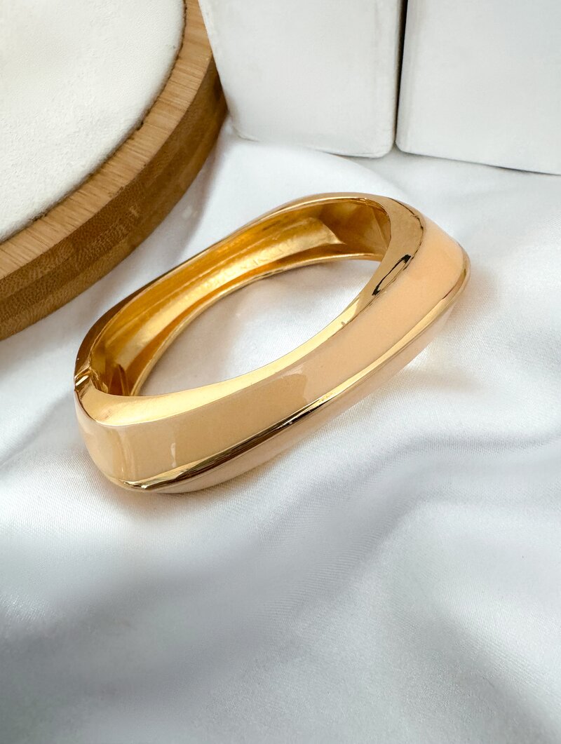 Bracelete Folheado a Ouro 18k Resinado Colors