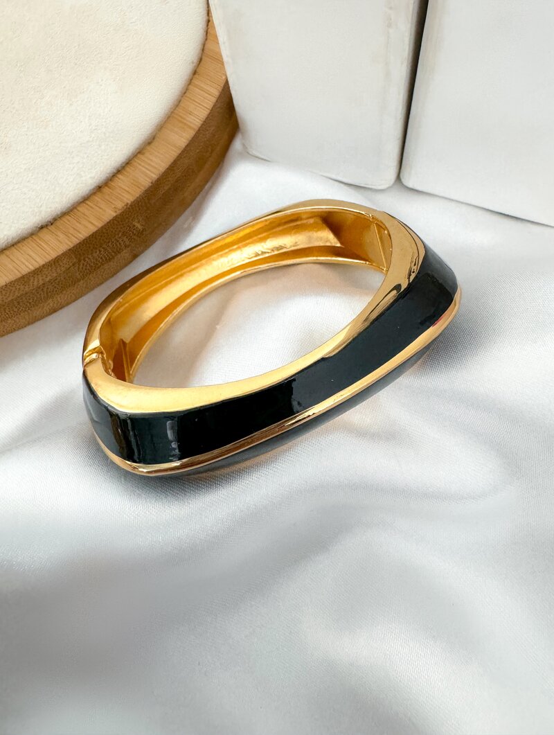 Bracelete Folheado a Ouro 18k Resinado Colors