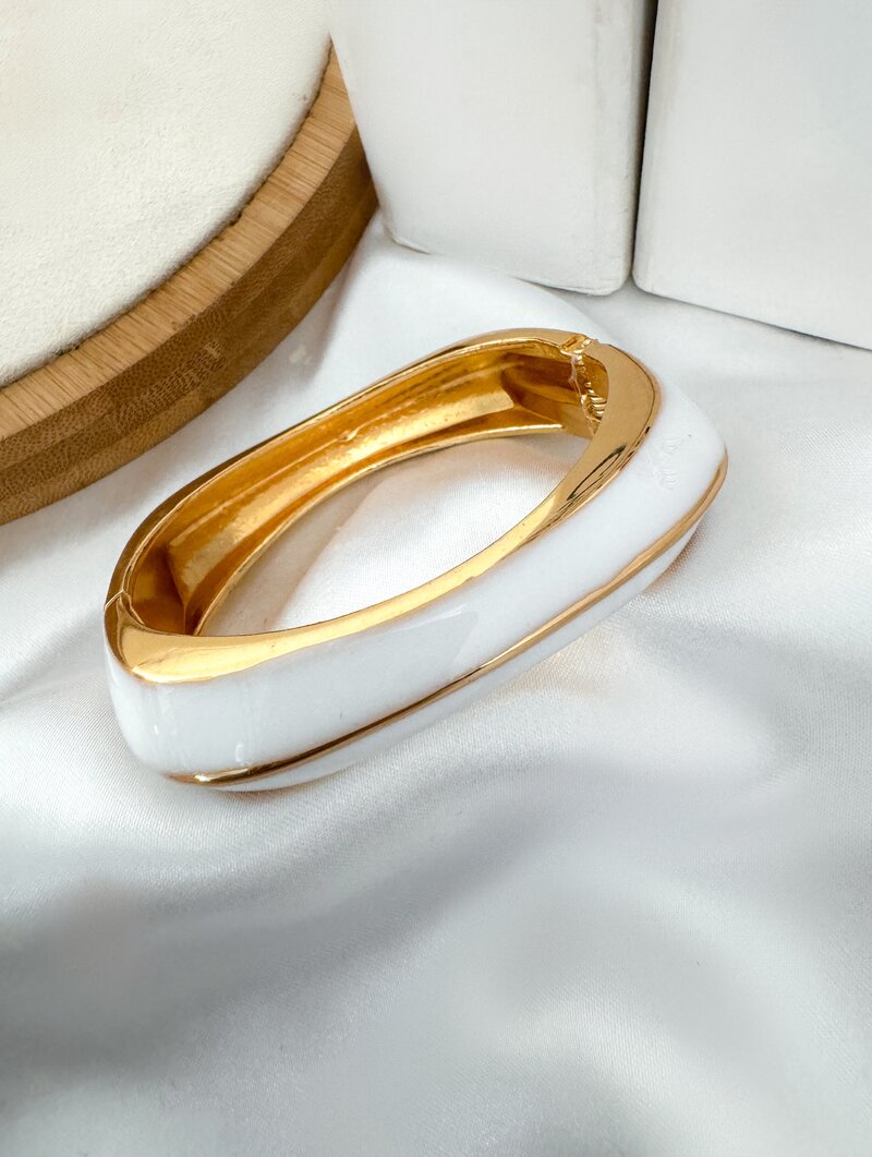 Bracelete Folheado a Ouro 18k Resinado Colors