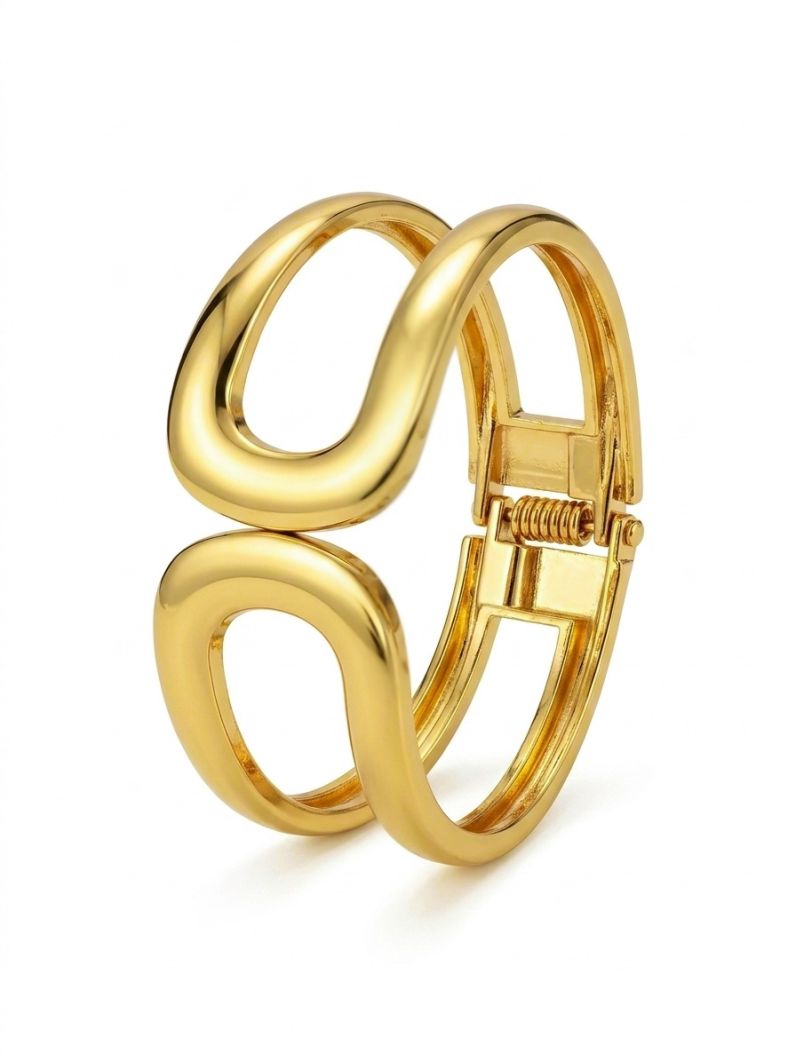 Bracelete Folheado a Ouro 18k Vazado
