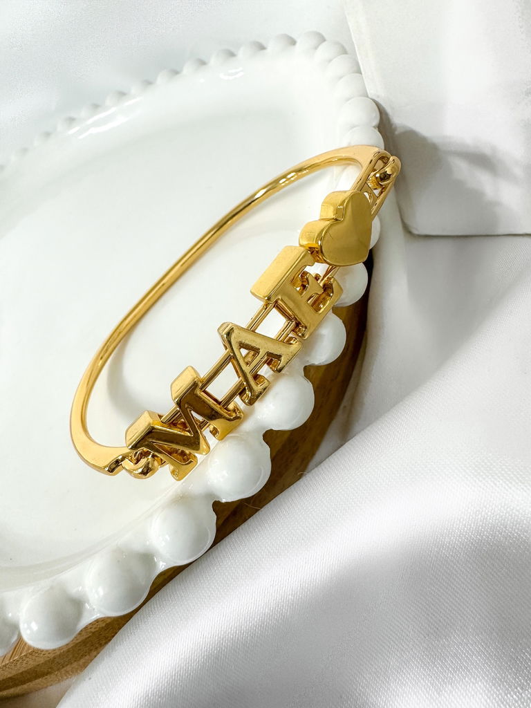 Bracelete Semi Joia Mãe e Coração