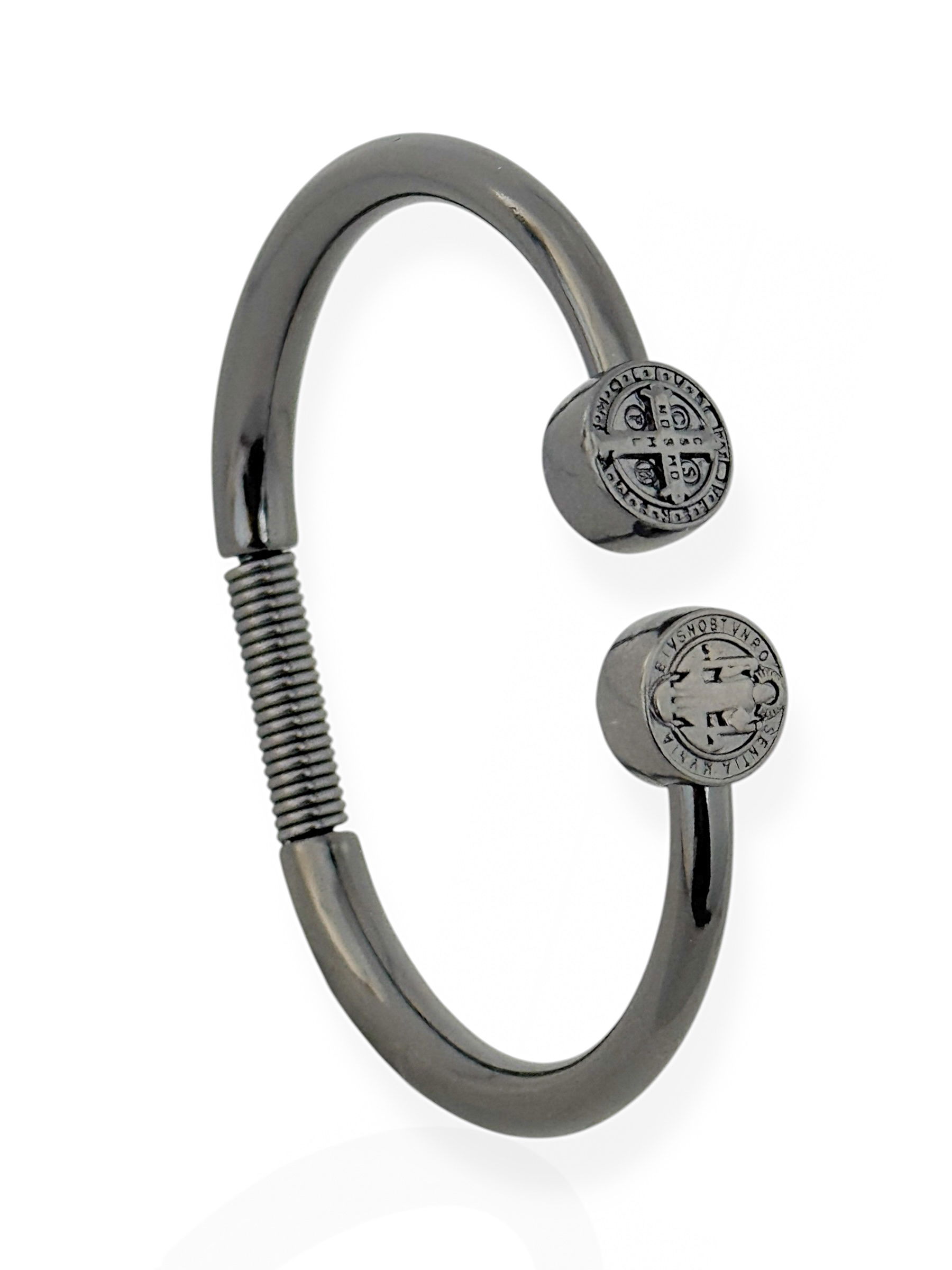 Bracelete Masculino Semi Joia com ponteira são bento