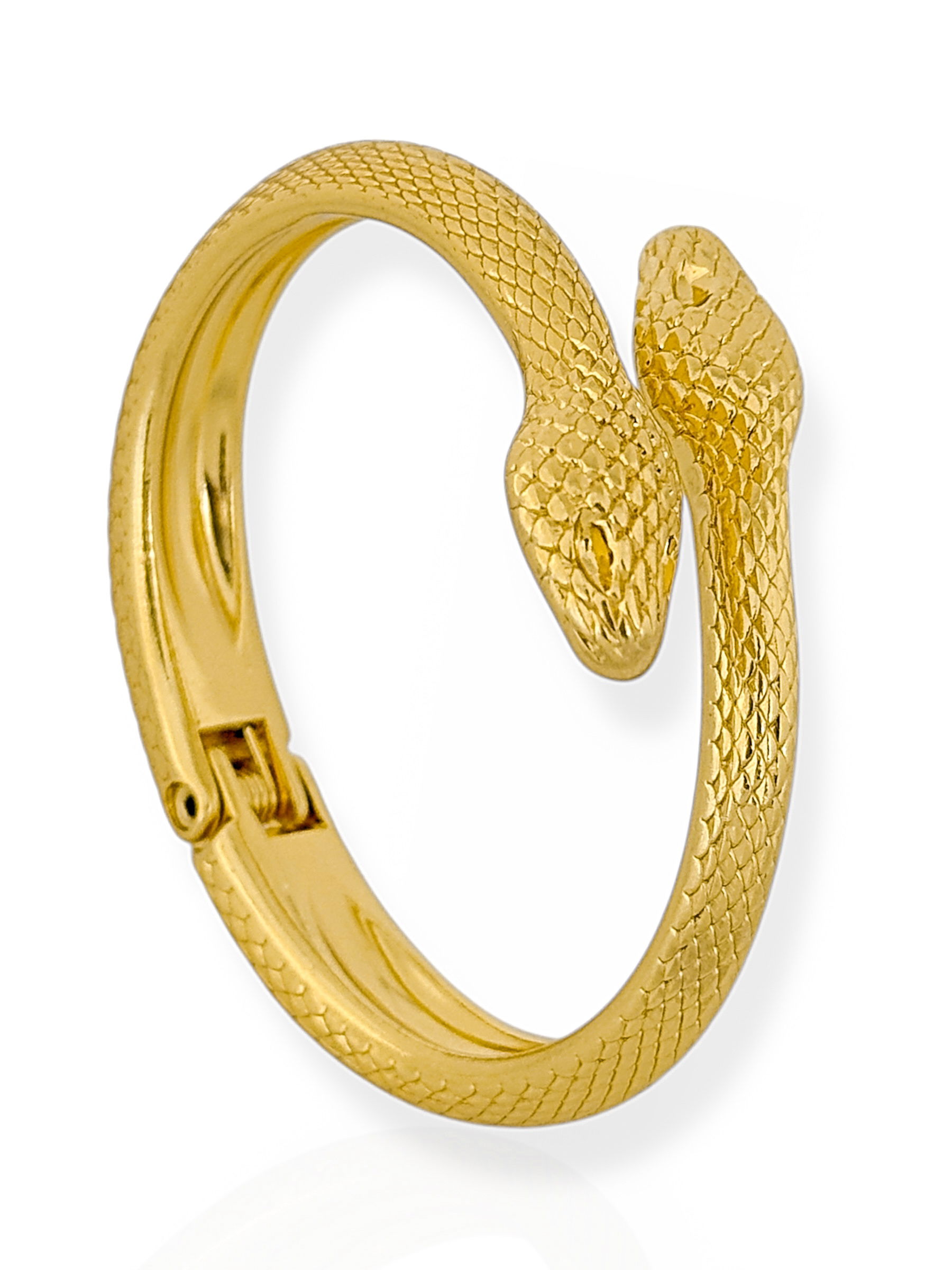 Bracelete Semi Joia Design Serpente Detalhada