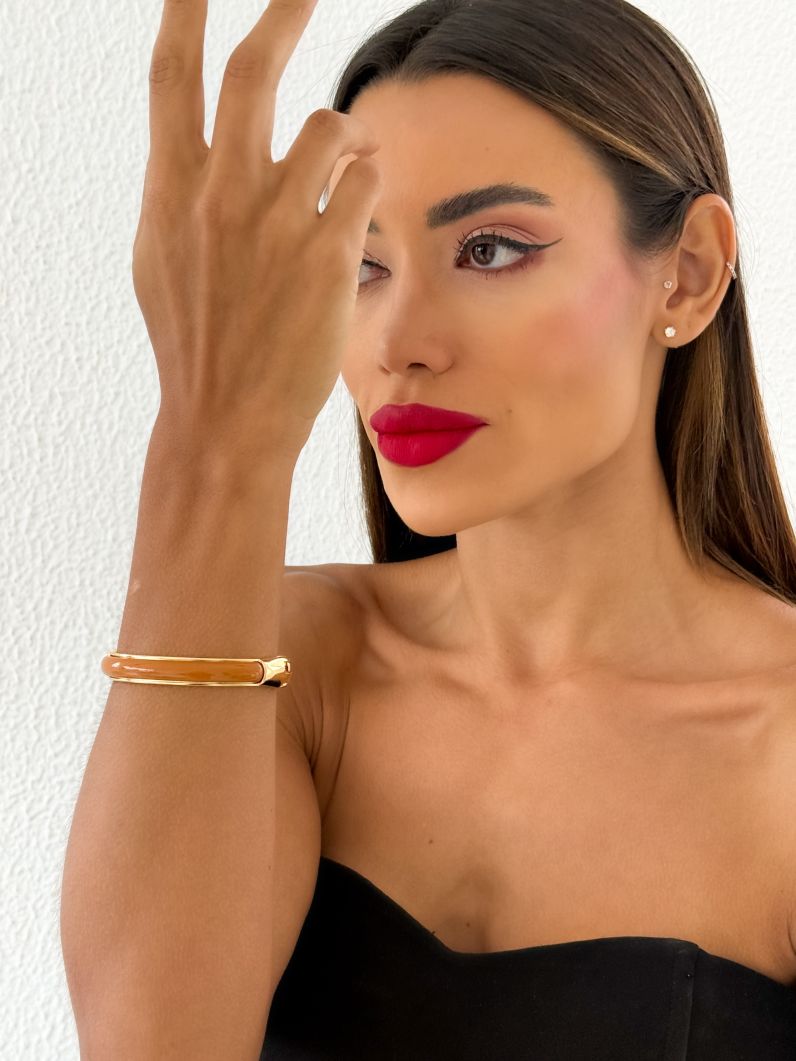 Bracelete Semi Joia Resinado Cores