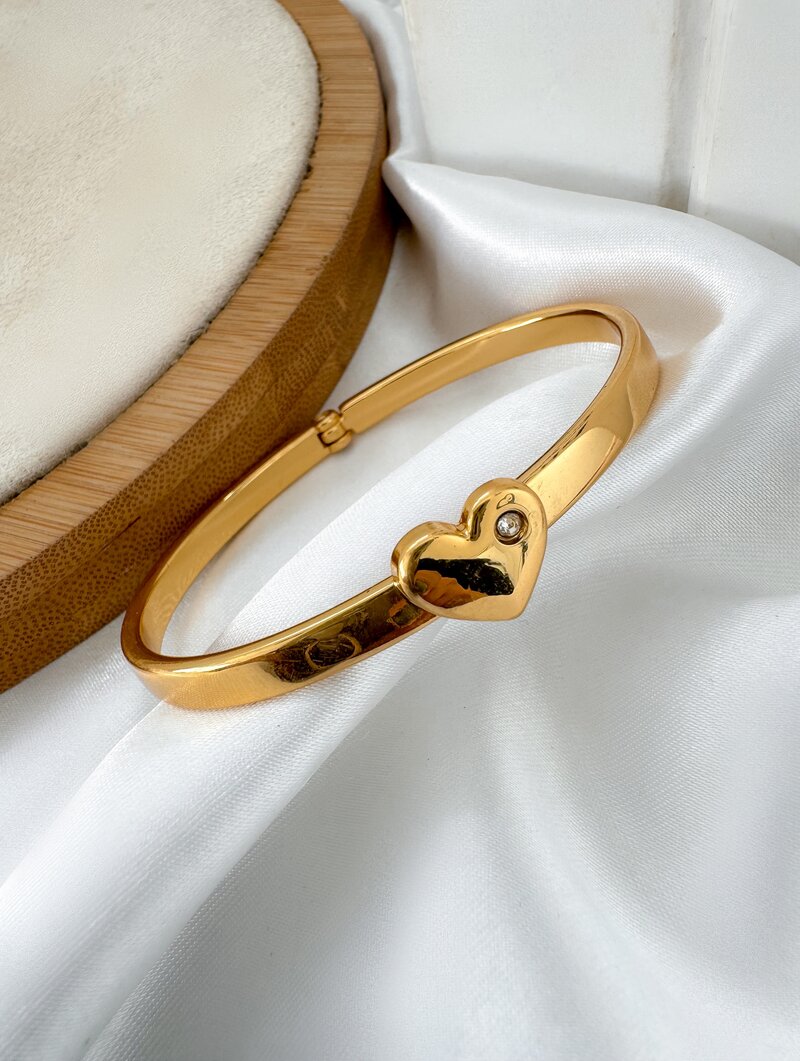 Bracelete SemiJoia Coração Minimalista