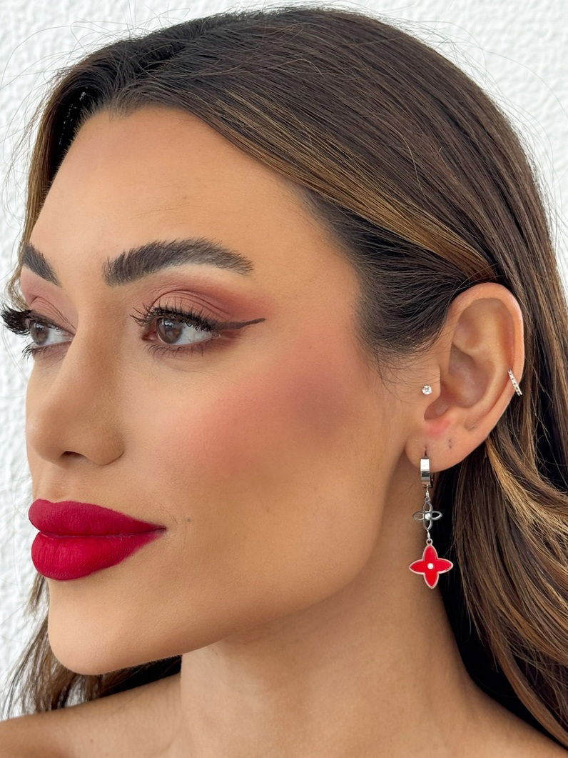 Brinco Aço Inoxidavel Folheado a Prata 925 Argola Inspiração Grandes Marcas