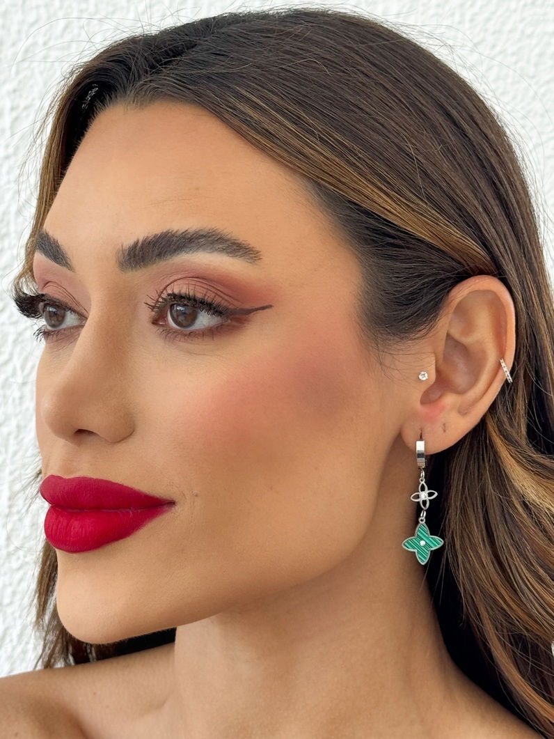 Brinco Aço Inoxidavel Folheado a Prata 925 Argola Inspiração Grandes Marcas