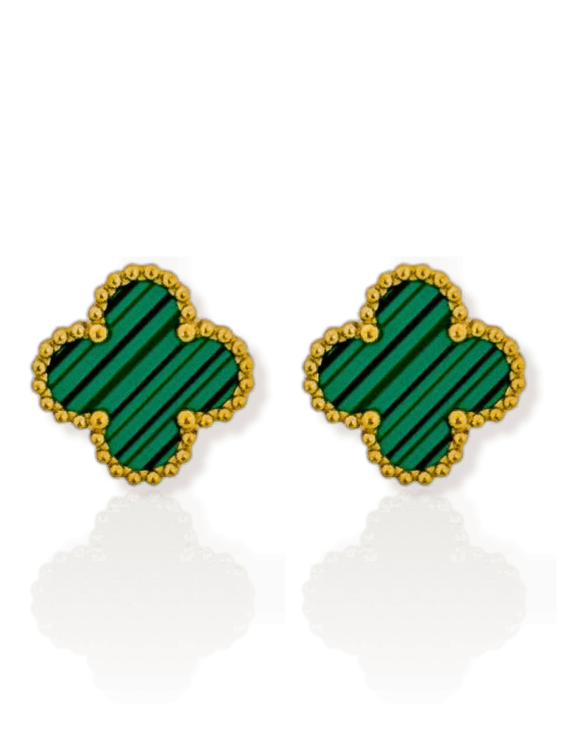 Brinco Aço inoxidável Ouro 18k e Prata Inspiração Vg. Resinado