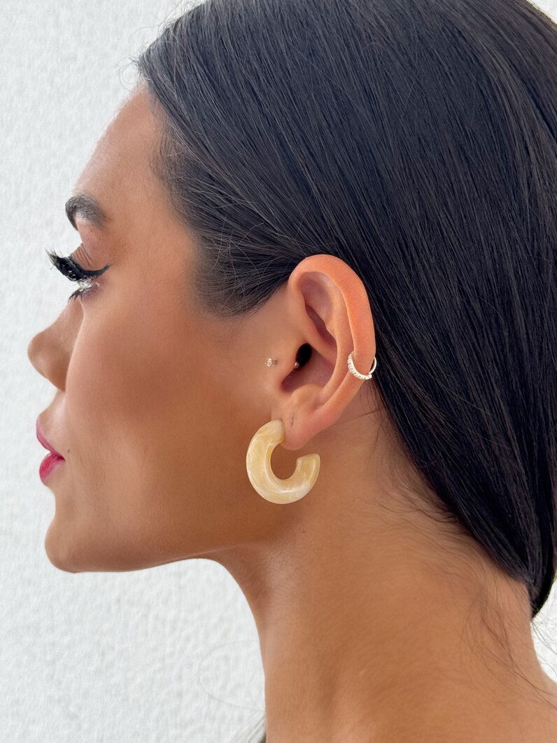 Brinco Argola Resinada P