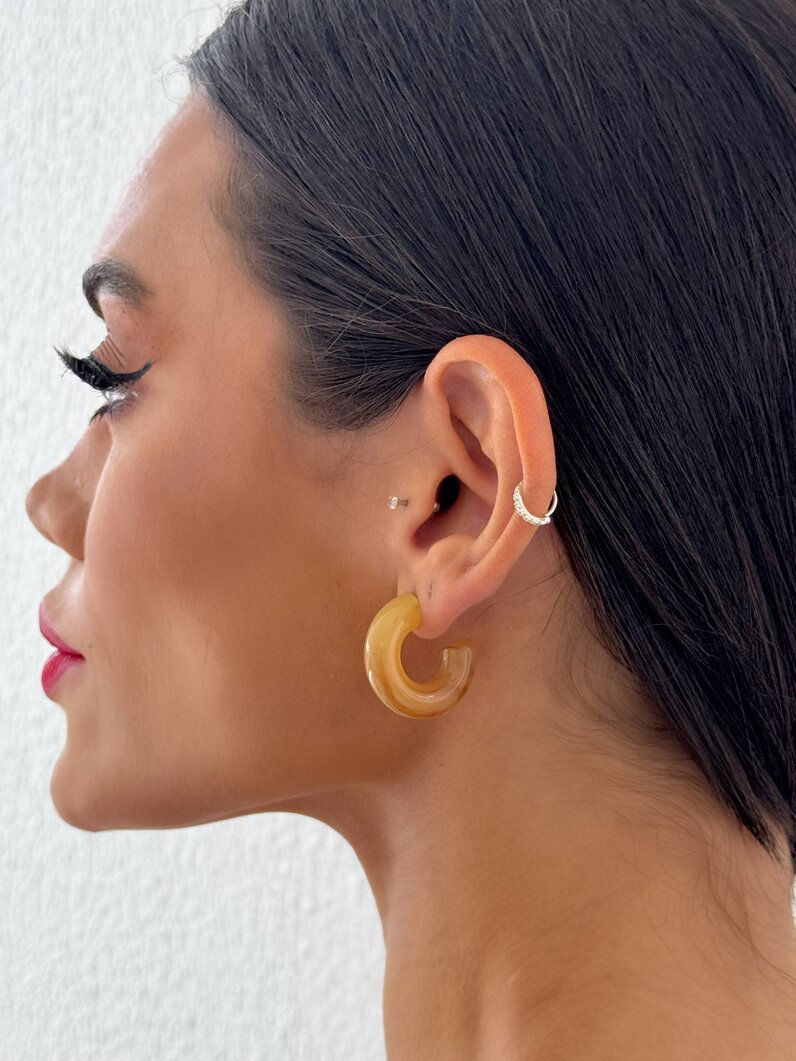 Brinco Argola Resinada P