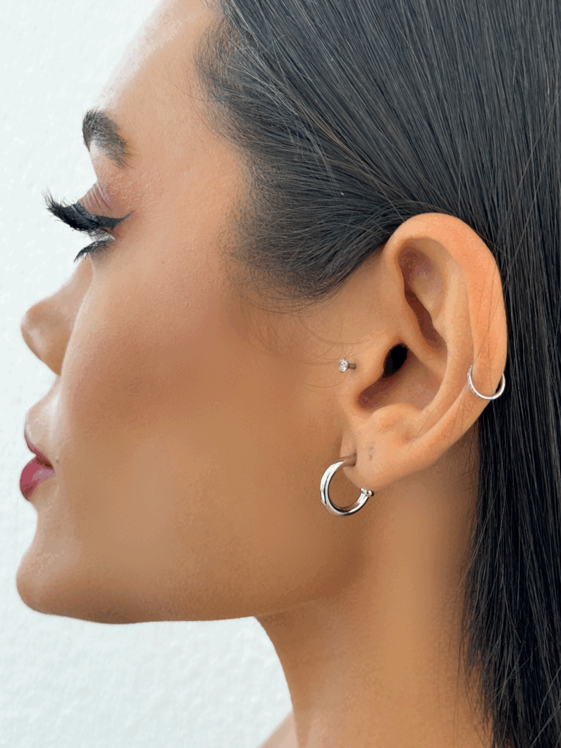 Brinco Argola Semi Joia Liso