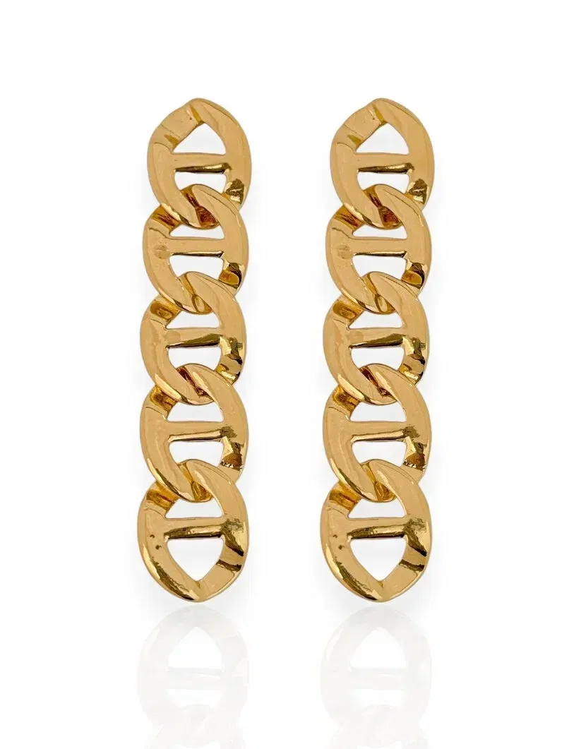 Brinco foleado a Ouro 18k e Prata Elos
