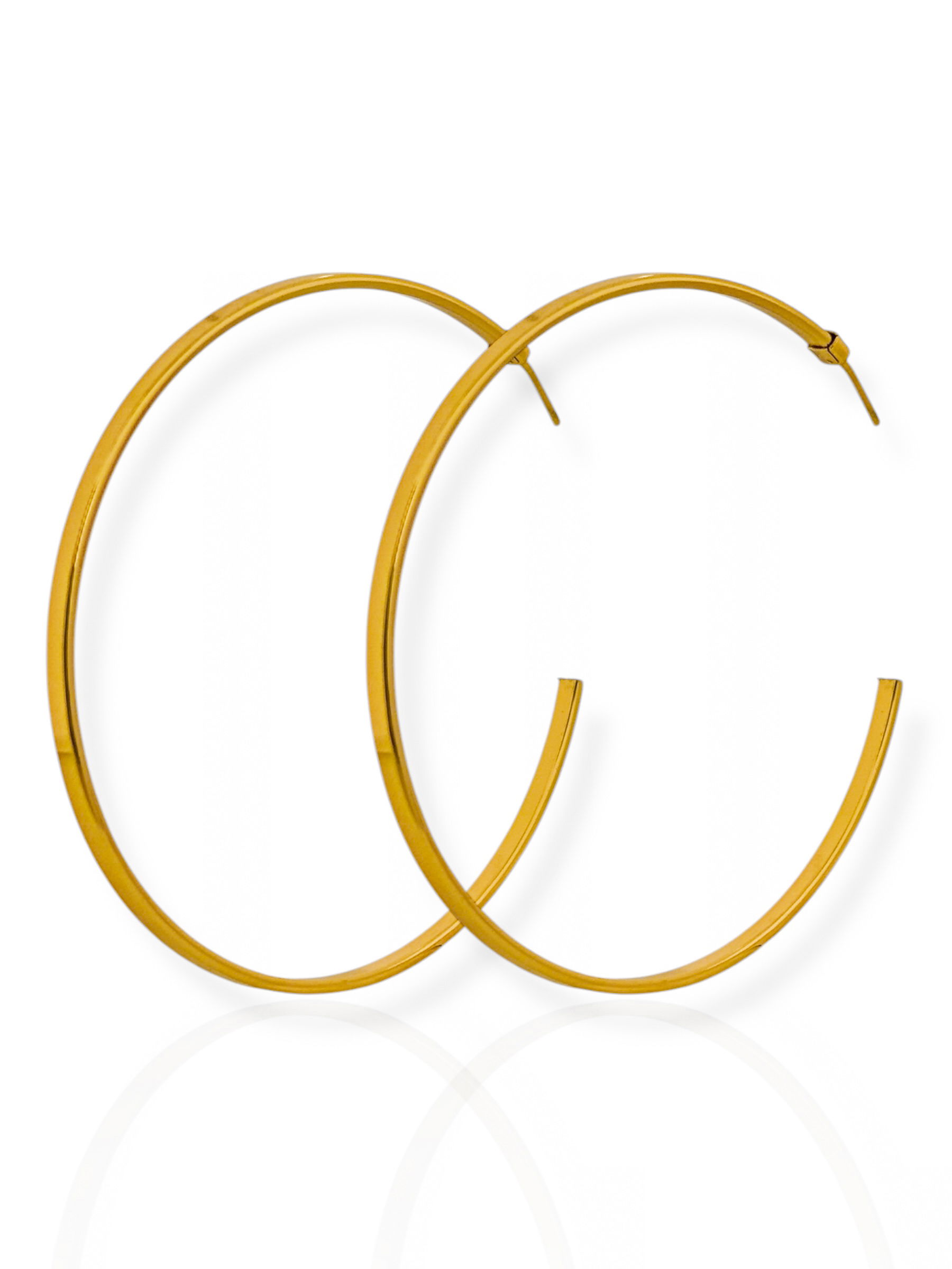 Brinco Folheado a Ouro 18k Argola G