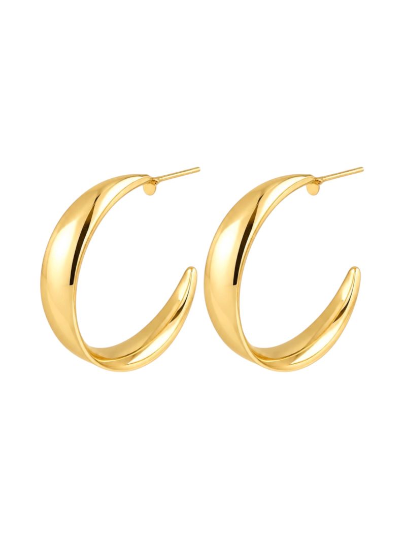 Brinco Folheado a Ouro 18k Argola G