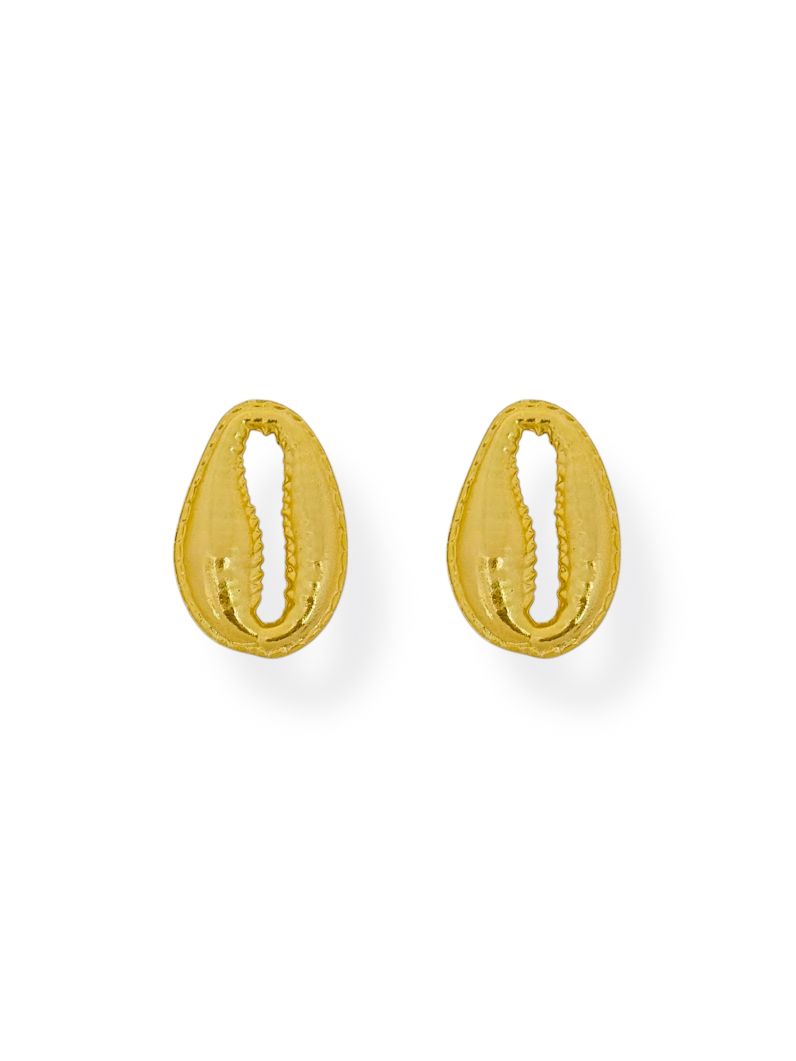 Brinco Folheado a Ouro 18k Design Concha