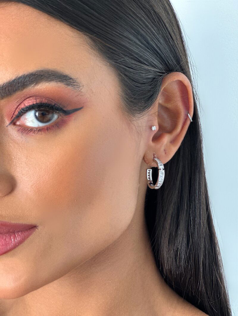 Brinco Folheado a Ouro 18K e a Prata Inspiração Joalharia