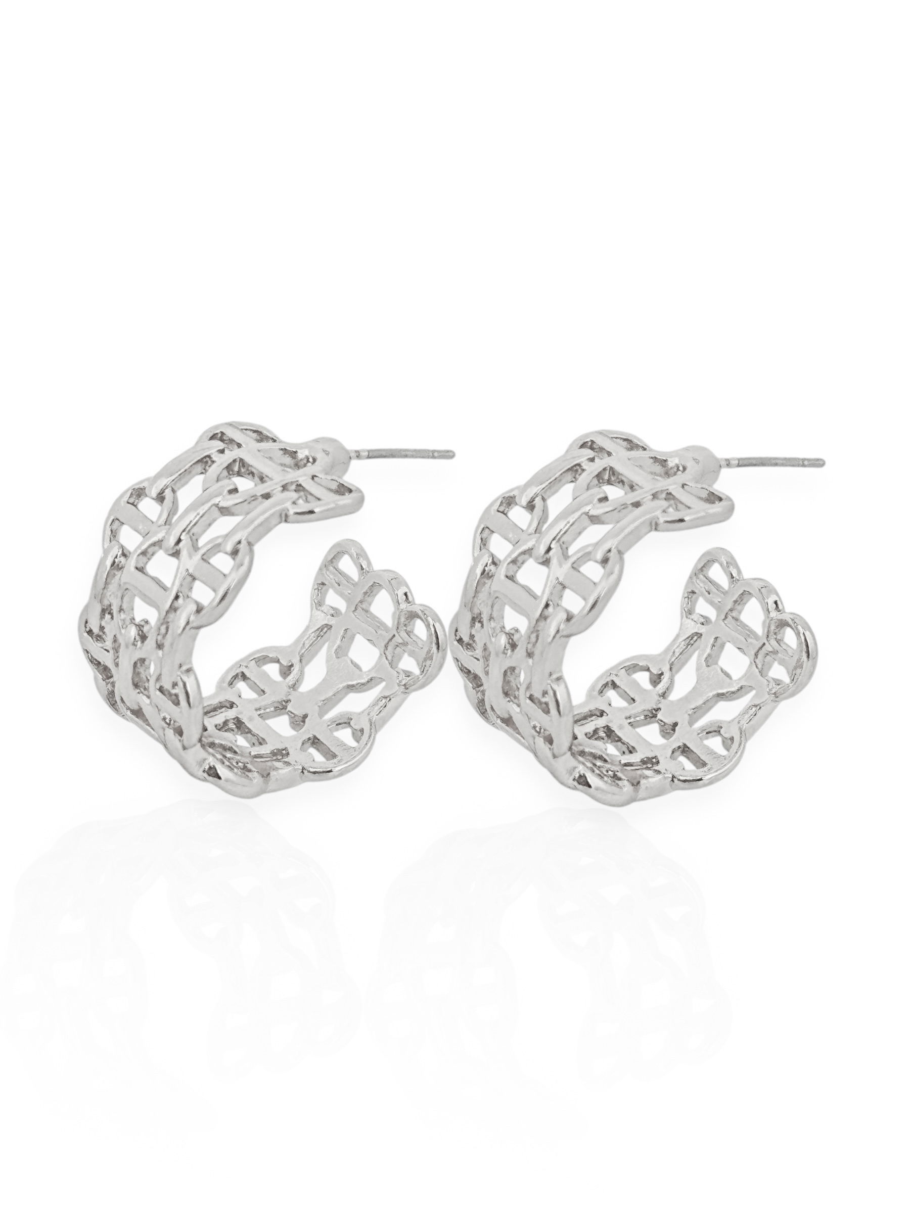 Brinco Folheado a Ouro 18k e Prata 925 Argola Inspiração