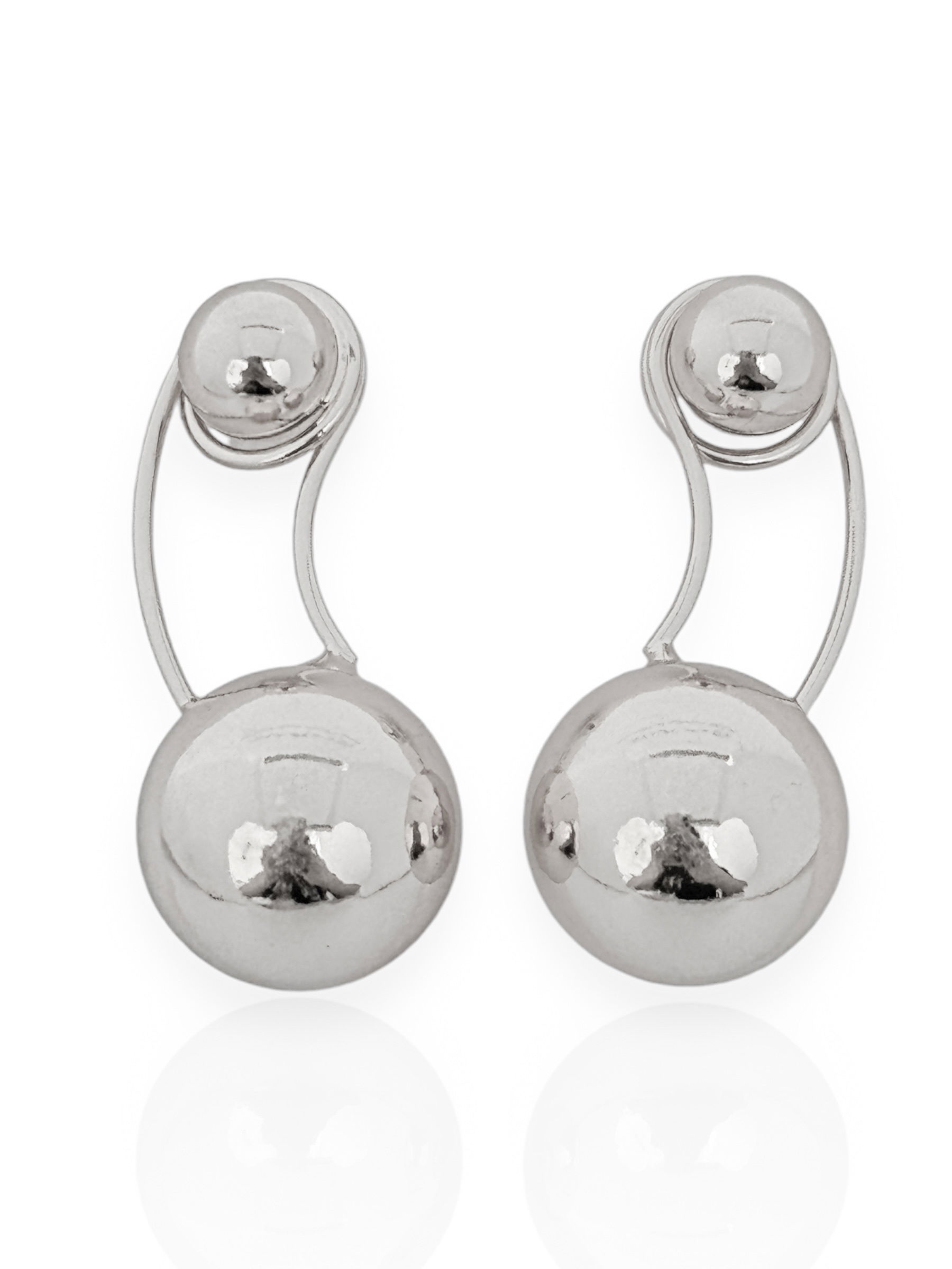 Brinco Folheado a Ouro 18k e Prata 925 Esferas