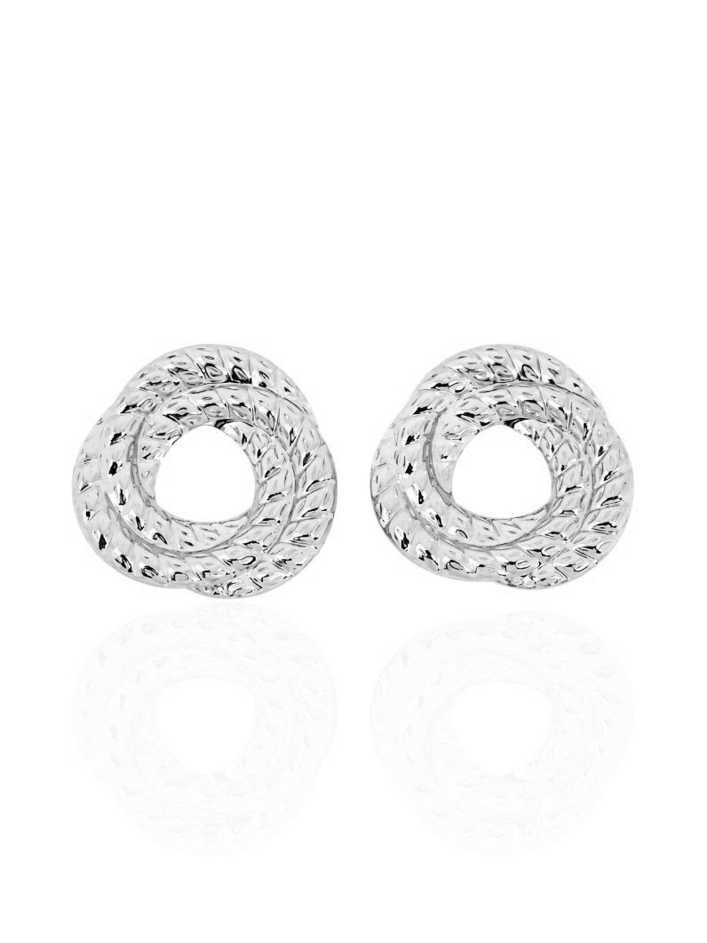 Brinco Folheado a Ouro 18k e Prata Arco Triplo Detalhado