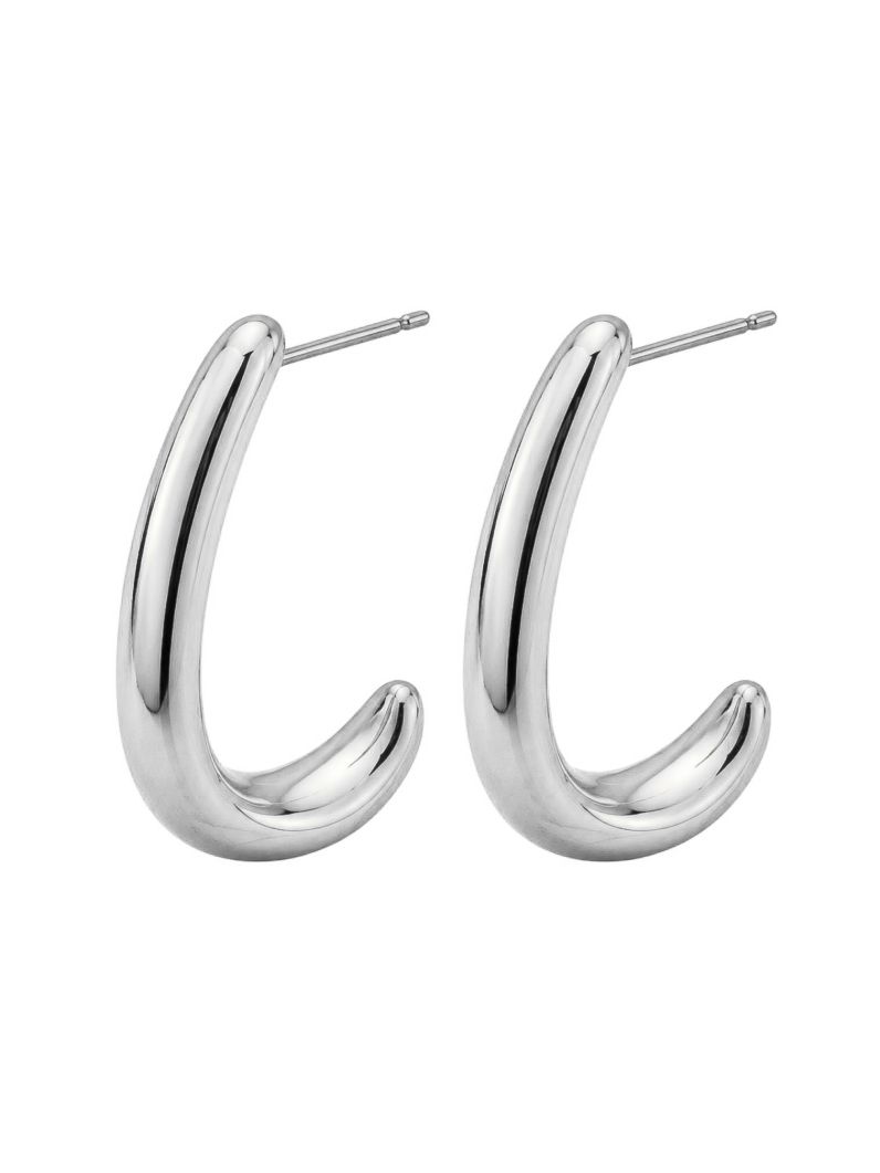 Brinco Folheado a Ouro 18k e Prata Argola Fina