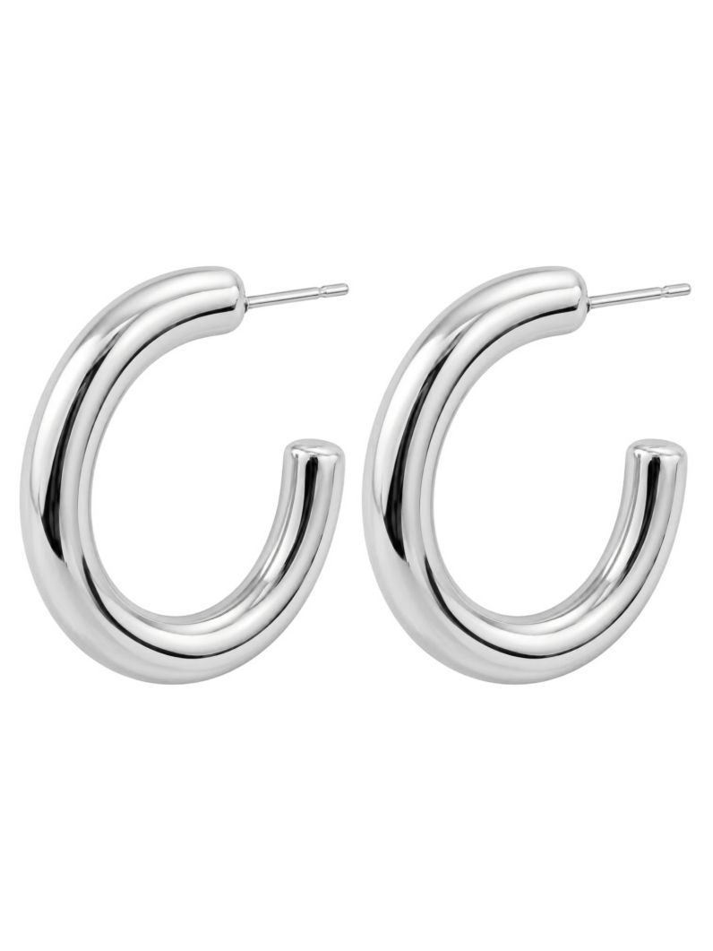 Brinco Folheado a Ouro 18k e Prata Argola Fio Oval