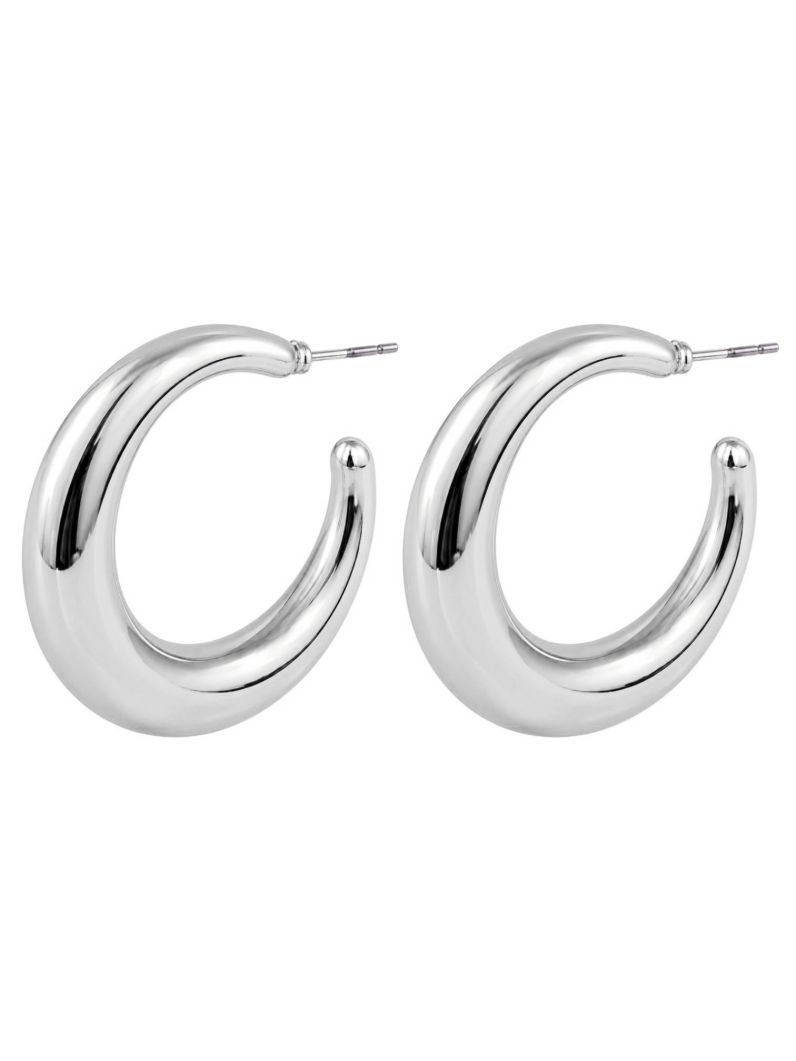 Brinco Folheado a Ouro 18k e Prata Argola Fio Redondo