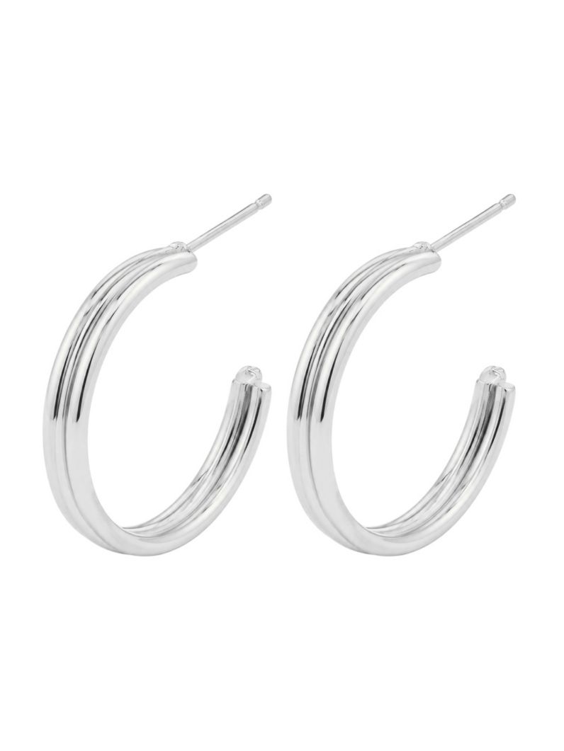 Brinco Folheado a Ouro 18k e Prata Argola Fios