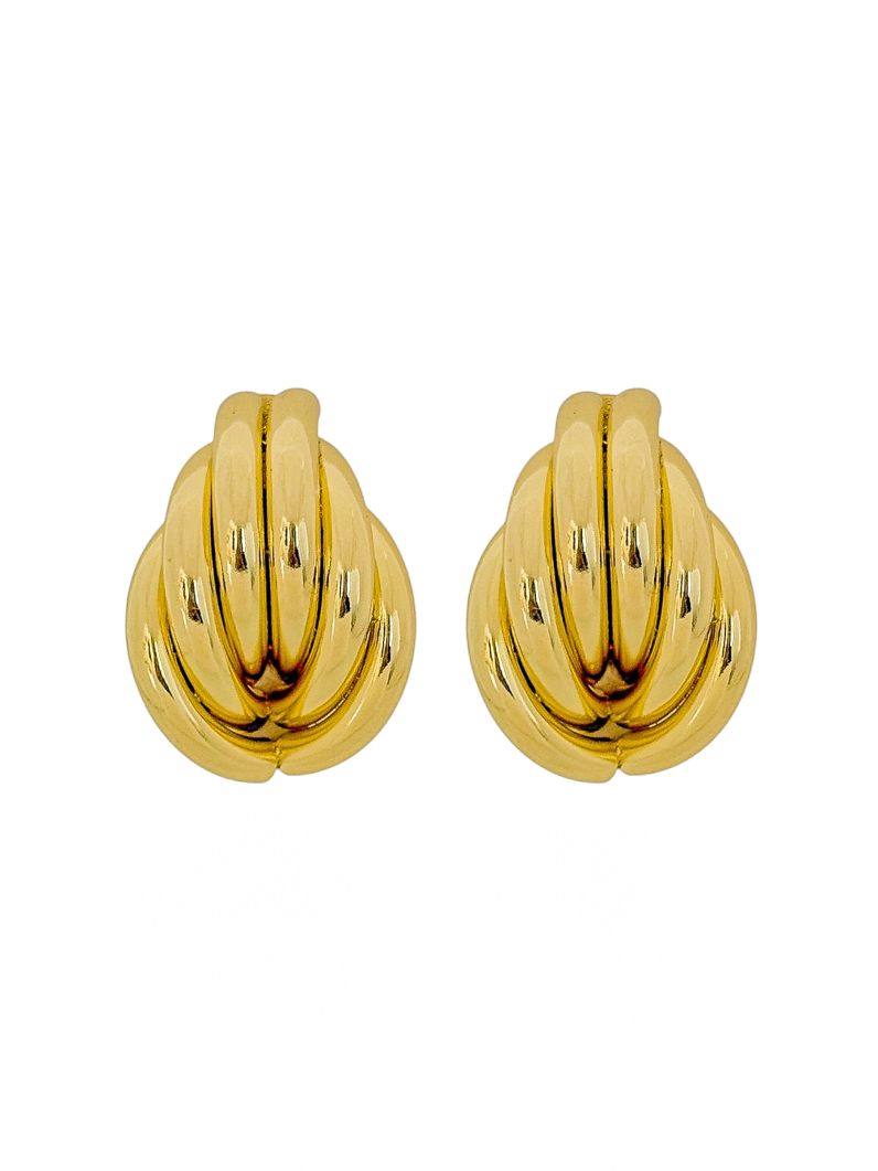 Brinco Folheado a Ouro 18k e Prata Argola Fios Maxi